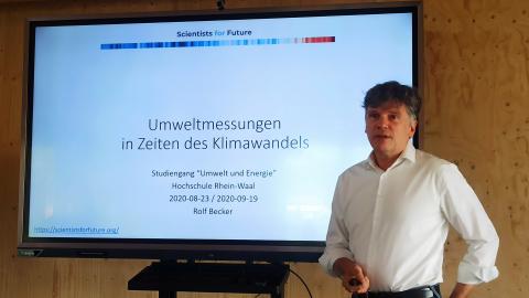 Rolf Becker, Umweltmessungen und Klimawandel